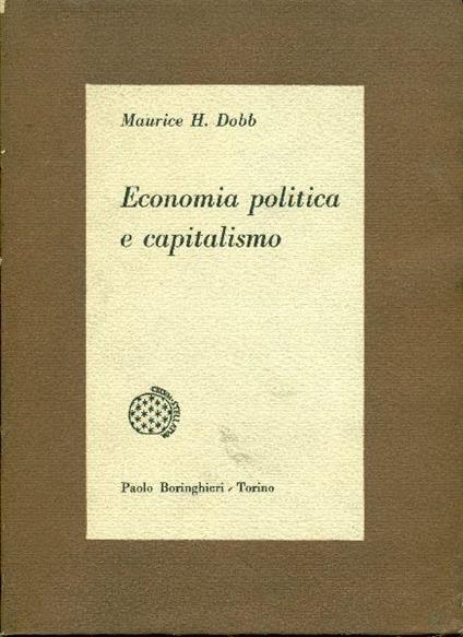 Economia politica e capitalismo - Maurice Dobb - copertina