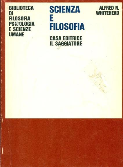 Scienza e filosofia - Alfred North Whitehead - copertina