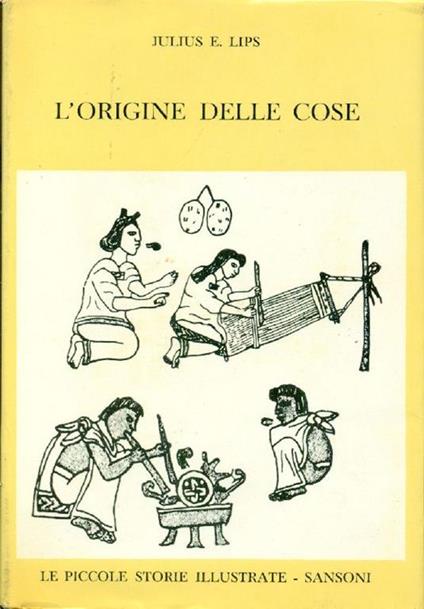 L' origine delle cose - Julius E. Lips - copertina