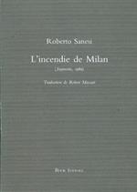 L' incendie de Milan (fragments, 1989) Prima edizione