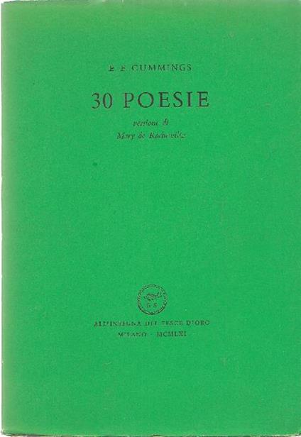 30 poesie - Edward E. Cummings - copertina