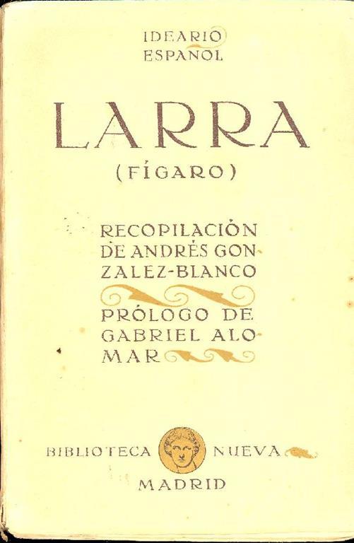 Larra (Figaro) - Jose de Mariano - copertina