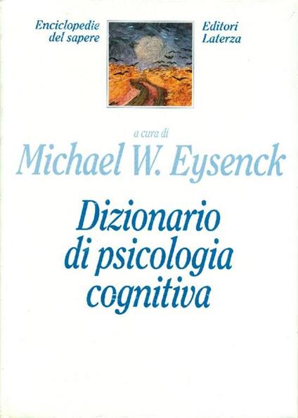 Dizionario di psicologia cognitiva - Michael W. Eysenck - copertina