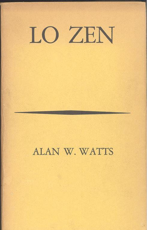 Lo zen - Alan W. Watts - copertina