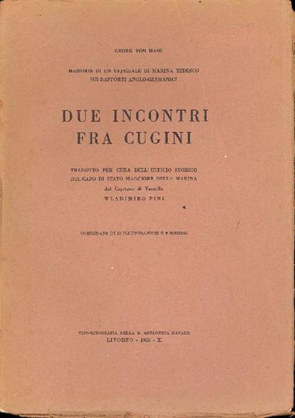 Due incontri fra cugini - Georg von Hase - copertina