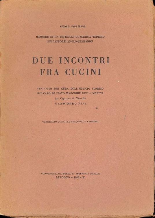 Due incontri fra cugini - Georg von Hase - copertina
