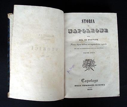 Storia di Napoleone - Jacques Marquet de Norvins - copertina