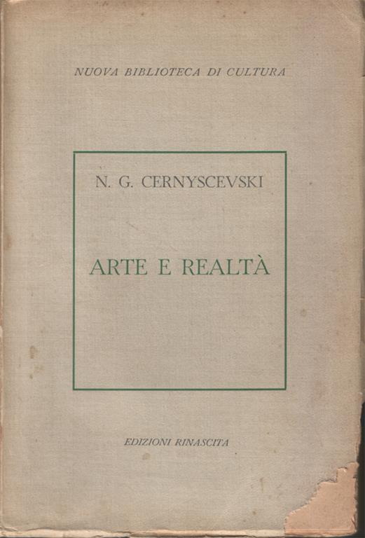 Arte E Realtà - Nikolaj G. Cernysevskij - copertina