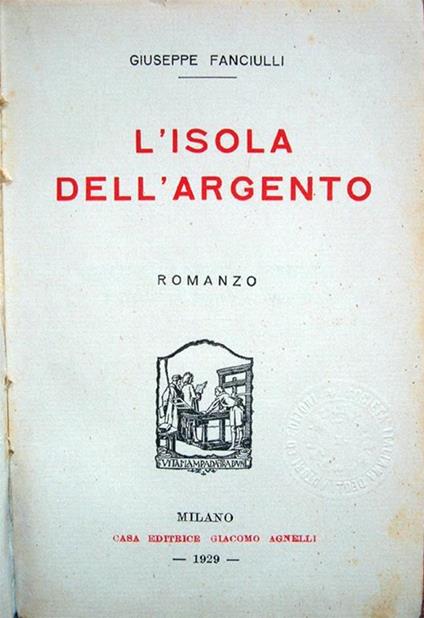 L' isola dell'argento - Giuseppe Fanciulli - copertina