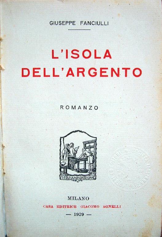L' isola dell'argento - Giuseppe Fanciulli - copertina