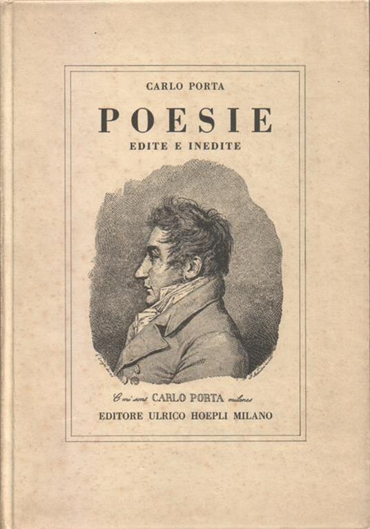 Poesie edite ed inedite - Carlo Porta - copertina