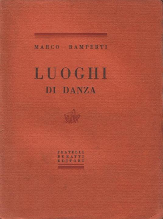 Luoghi di danza - Marco Ramperti - copertina