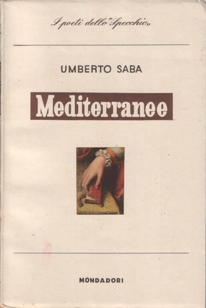 Mediterranee - Umberto Saba - copertina