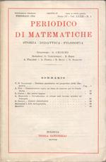 Periodico di matematiche. Storia. Didattica. Filosofia. Pubblicazione bimestrale. Febbraio 1954. Serie IV. Vol. XXXII. N. 1