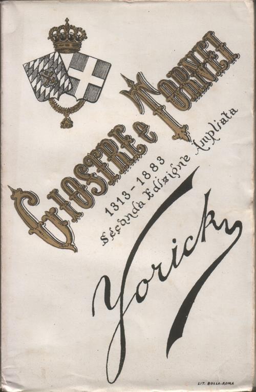 Giostre e tornei (1313-1883) - Yorick figlio di Yorick - copertina