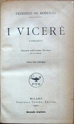 I vicerè. Romanzo. Nuova edizione Treves (in 2 volumi)