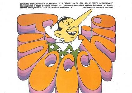 Le avventure di Pinocchio, edizione discografica completa in 5 dischi - Carlo Collodi - copertina