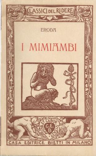 I mimiambi - Eroda - copertina