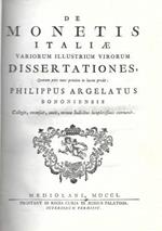 De monetis Italiae variorum illustrium virorum dissertationes, Quarum pars nunc primùm in lucem prodit. Pars tertia