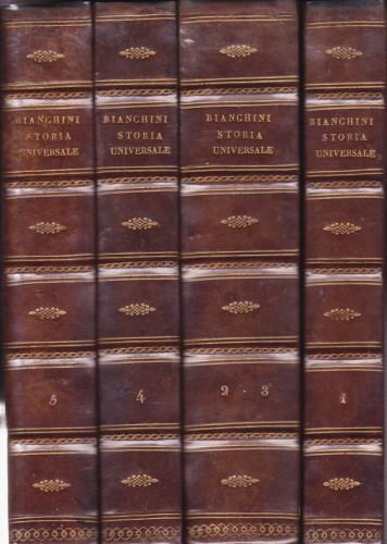 La storia universale provata con monumenti e figurata con simboli degli antichi, 5 voll. in 4 tomi - Bianchini Francesco - copertina