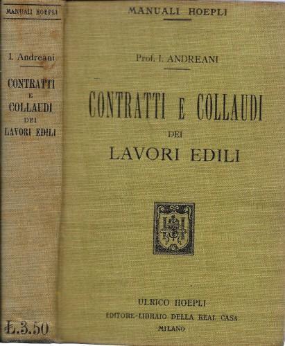 Contratti e collaudi dei lavori edili - Isidoro Andreani - copertina