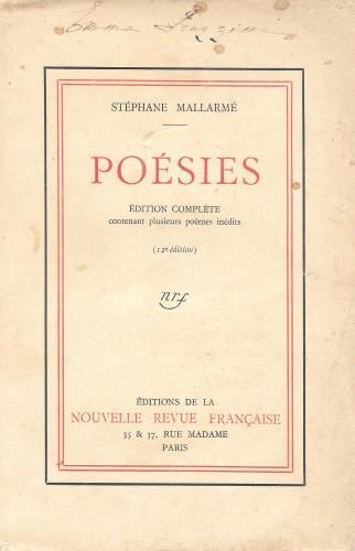 Poesies - Stéphane Mallarmé - copertina