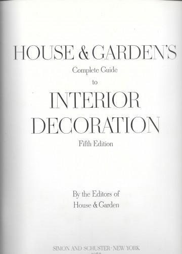Complete guide to interior decoration - copertina