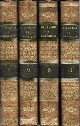 Histoire de l'Amérique, in 4 voll - William Robertson - copertina