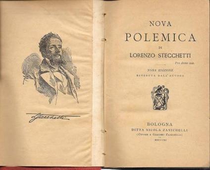Nova polemica - Postuma, 2 opere in 1 vol - Lorenzo Stecchetti - copertina
