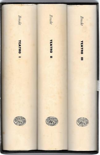 Teatro, in 3 voll - Bertolt Brecht - copertina