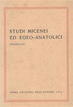 Studi Micenei ed Egeo anatolici. Fasc. XIV. Indice articoli: L.Polacco,