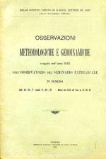 Osservazioni meteorologiche eseguite nell'anno 1910 nell'Osservatorio del Seminario Patriarcale di Venezia
