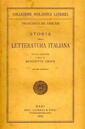 Storia della letteratura italiana. vol. II - Francesco De Sanctis - 2