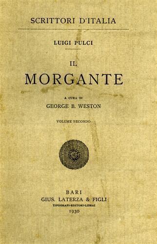 Il Morgante - Luigi Pulci - copertina