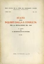 Stato degli inquisiti dalla S. Consulta per la Rivoluzione del 1849
