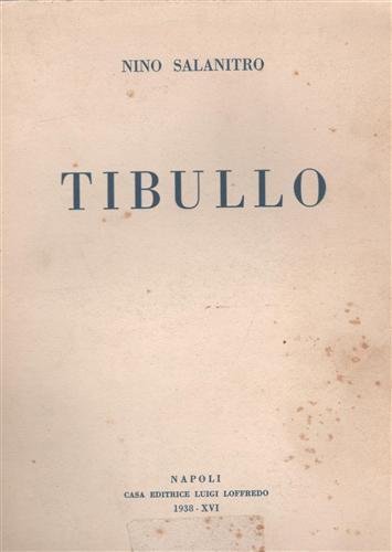 Tibullo - Nino Salanitro - copertina