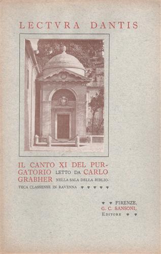 Lectura Dantis. Il canto XI del Purgatorio - copertina