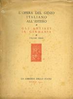 Gli Artisti italiani in Germania. Vol. III: I pittori e gli incisori