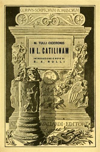 In L. Catilinam - M. Tullio Cicerone - copertina