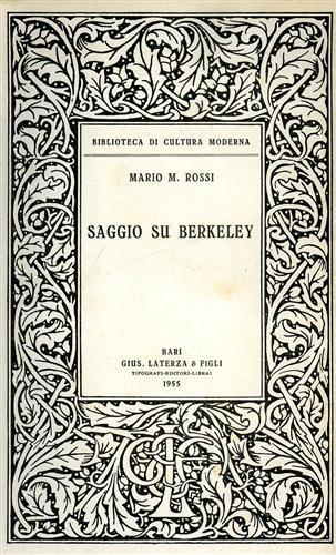Saggio su Berkeley - Marco Rossi - copertina