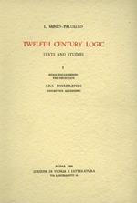 Twelfth Century Logic. Texts and studies. I. Adam balsamiensis parvipontani. Ars disserendi (Dilaectica Alexandri)