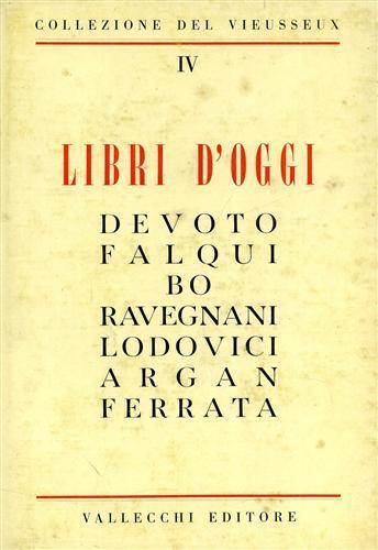 Libri d'oggi - Giacomo Devoto - copertina