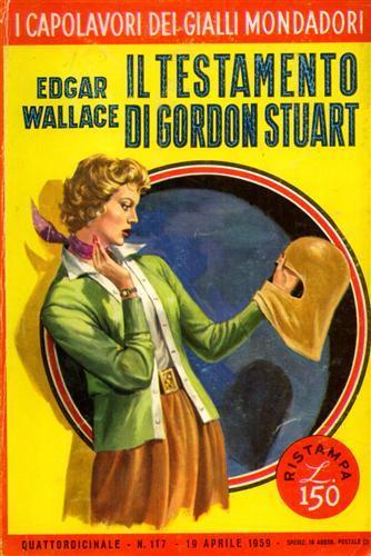 Il testamento di Gordon Stuart - Edgar Wallace - copertina