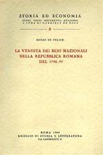 La vendita dei beni nazionali nella Repubblica Romana del 1798-1799