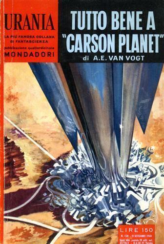 Urania. Tutto bene a Carson Planet - Alfred E. Van Vogt - copertina