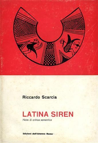 Latina Siren. Note di critica semantica