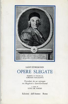 Opere slegate - Charles de Saint-Évremond - copertina