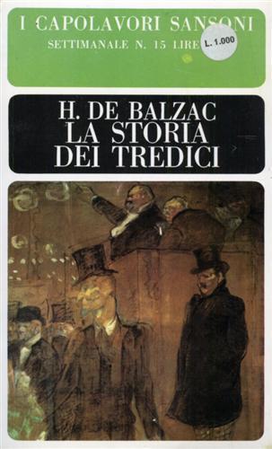 La storia dei Tredici - Honoré de Balzac - copertina