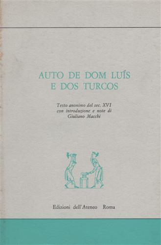 Auto de Dom Luìs e dos turcos - copertina