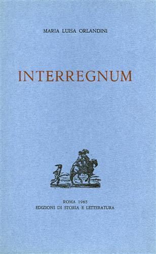 Interregnum - M.L. Orlandini - copertina